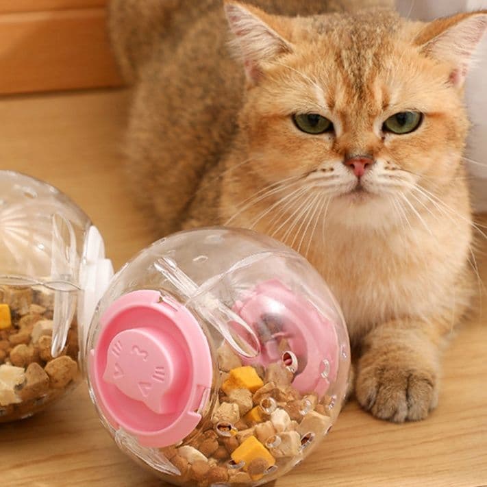 猫グッズ 運動不足解消グッズ ころころおやつ探検球 猫の知恵玩具