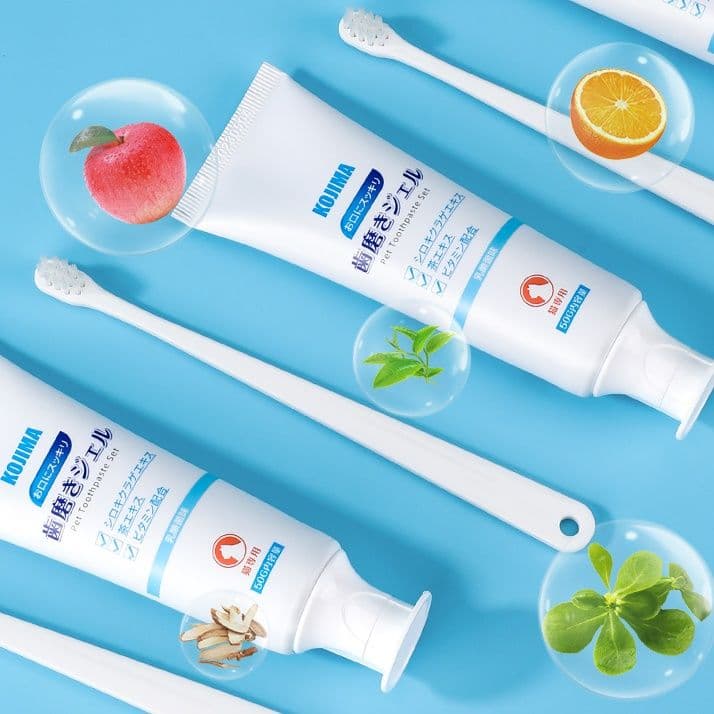 猫グッズ 歯磨きグッズ 口臭ケア歯磨きセット