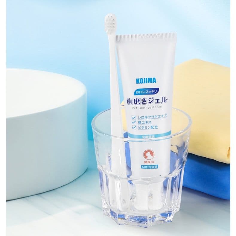 猫グッズ 歯磨きグッズ 口臭ケア歯磨きセット