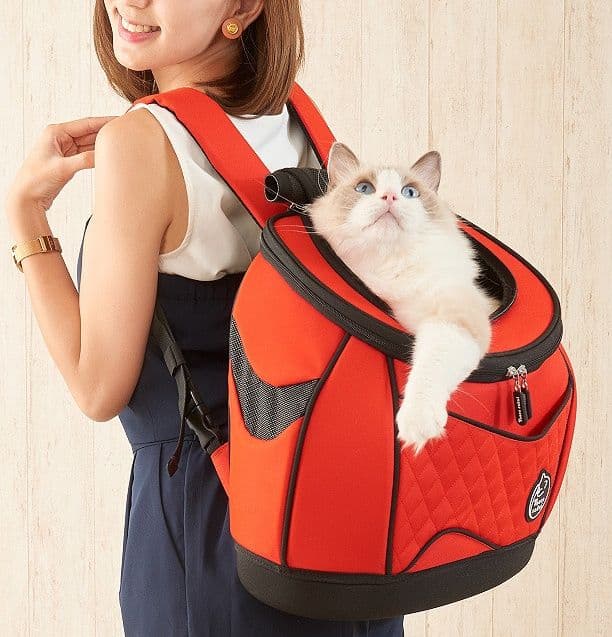 猫グッズ 防災グッズ 猫ちゃん避難用背負いキャリー