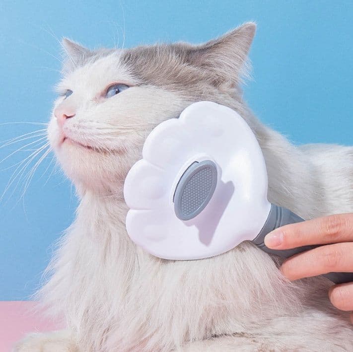 猫グッズ 抜け毛対策グッズ ふわもふケア猫用マッサージブラシ