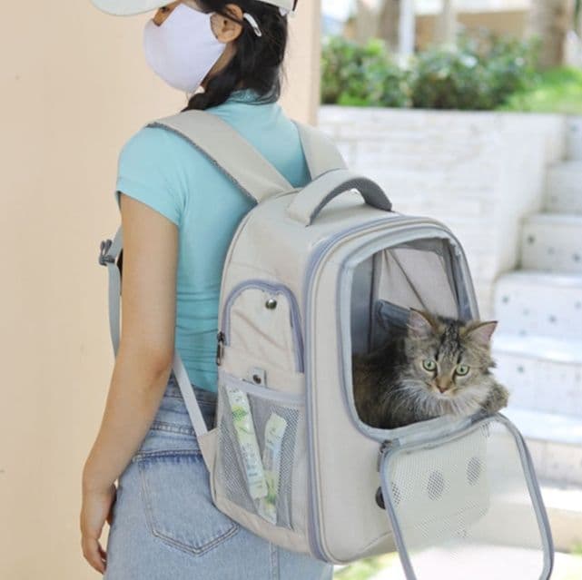 猫グッズ 猫と一緒に避難できるリュック型キャリー