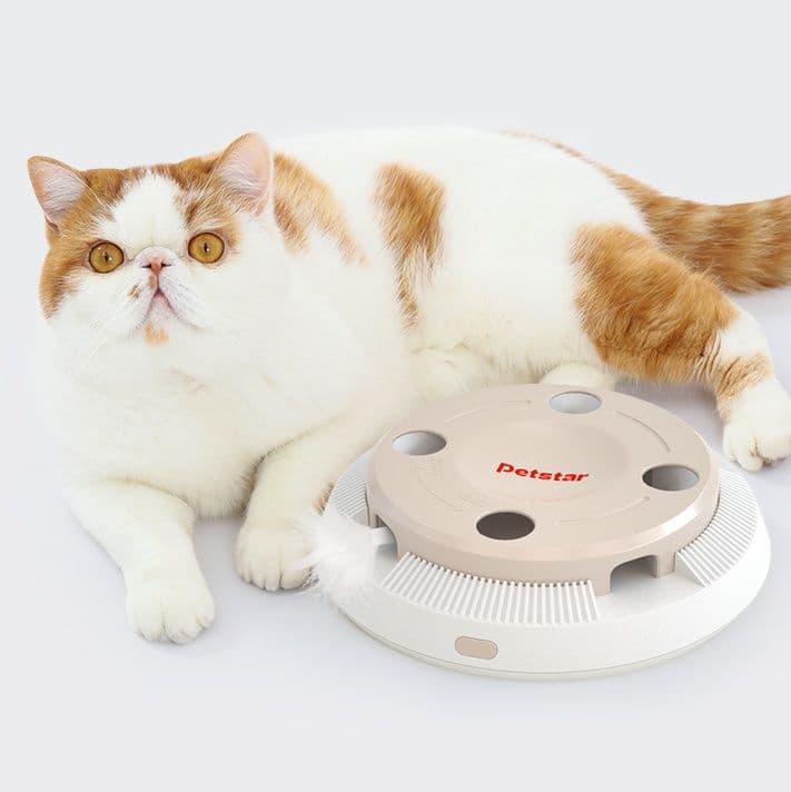 猫グッズ 八穴迷路猫じゃらし自動おもちゃ