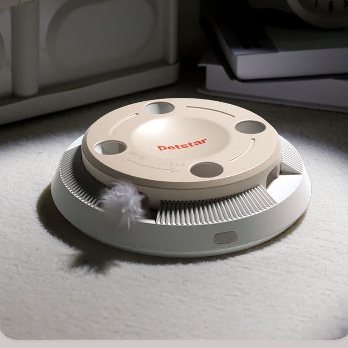 猫グッズ 八穴迷路猫じゃらし自動おもちゃ