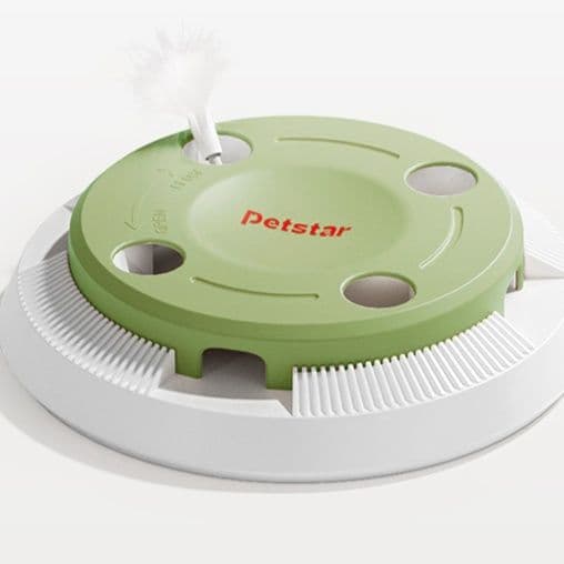 猫グッズ 八穴迷路猫じゃらし自動おもちゃ