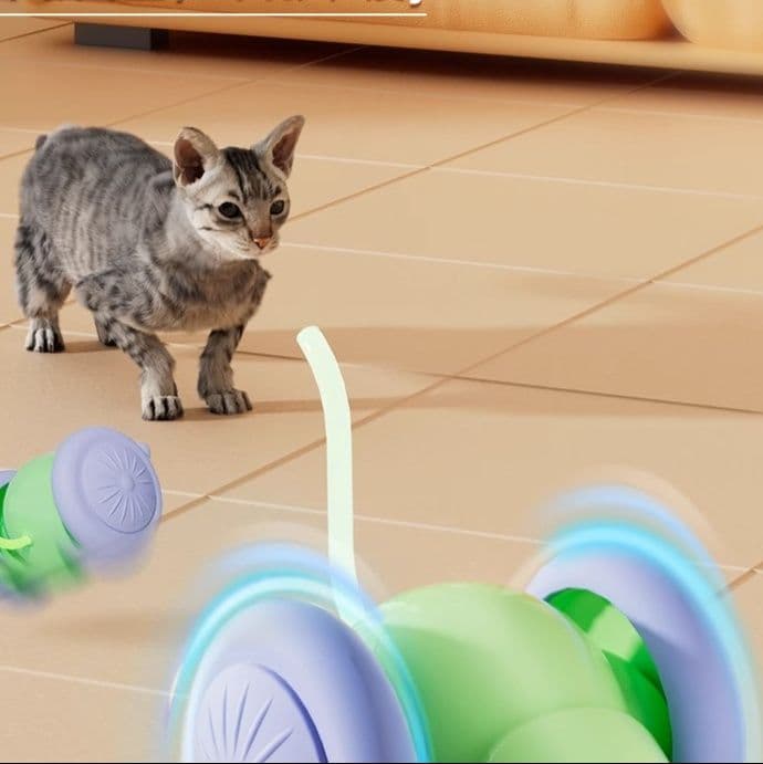 猫グッズ 自動ねずみ追いかけ遊具