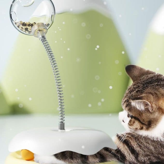 猫グッズ ぐるぐる回転おやつボール