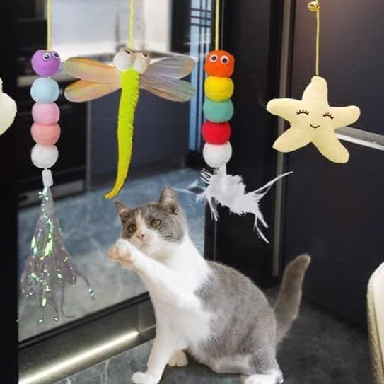 猫グッズ ぶらぶらモビール 猫の遊び天国