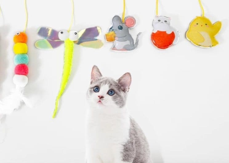 猫グッズ ぶらぶらモビール 猫の遊び天国