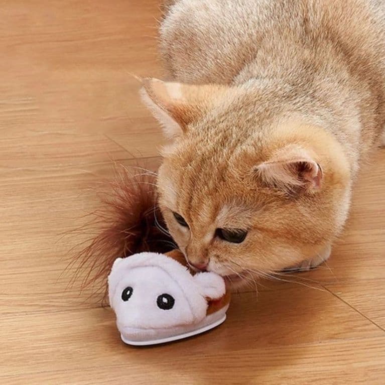 猫グッズ 運動不足解消グッズ 猫用電動ネズミおもちゃ 運動不足解消グッズ 2色選択