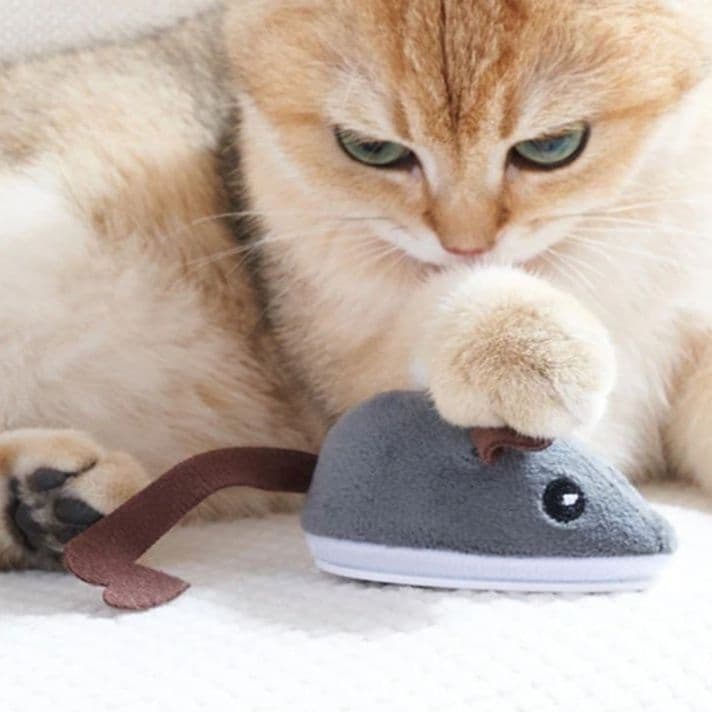 猫グッズ 運動不足解消グッズ 猫用電動ネズミおもちゃ 運動不足解消グッズ 2色選択