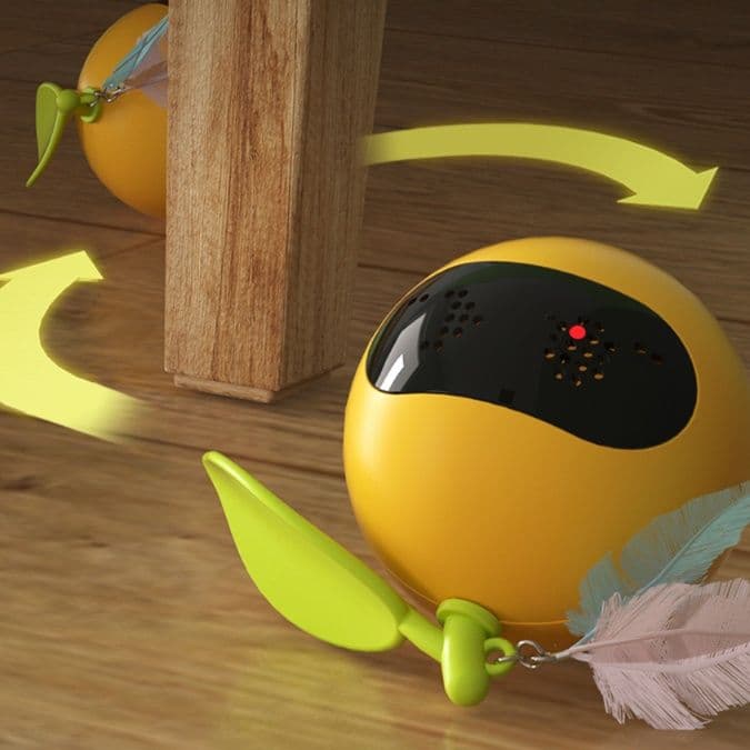 猫グッズ 運動不足解消グッズ 自動光追跡電動ゲームボール