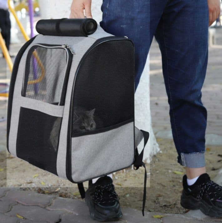 猫グッズ防災グッズ通気性抜群避難運搬鞄