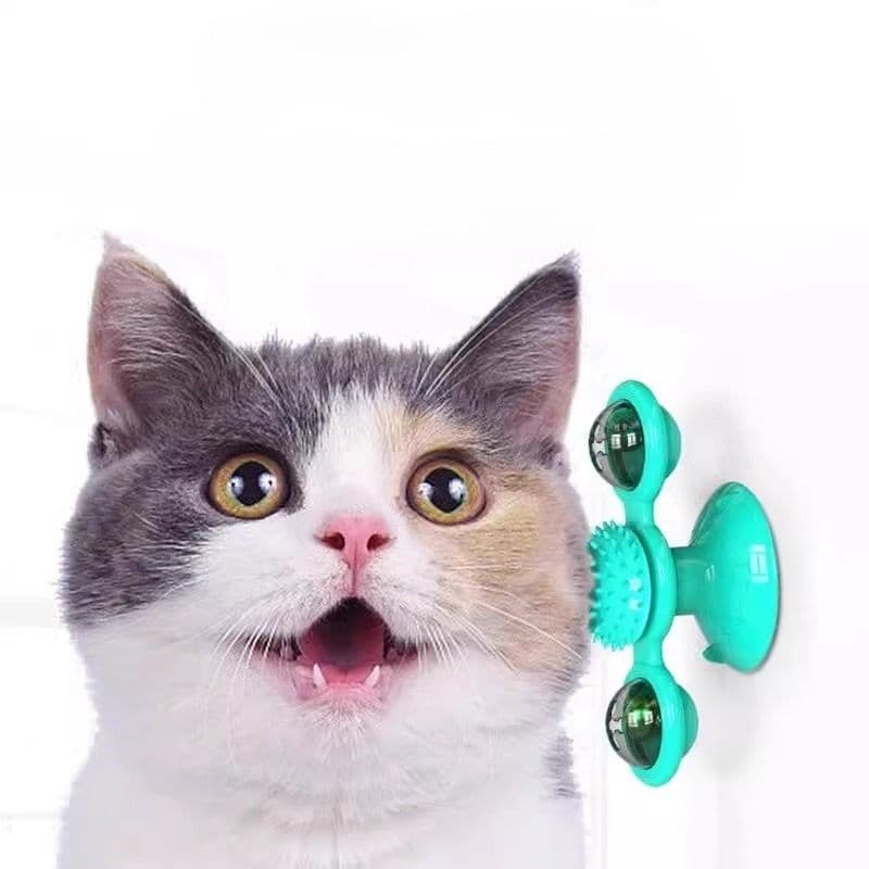 猫グッズ運動不足解消グッズ回転風車知育玩具