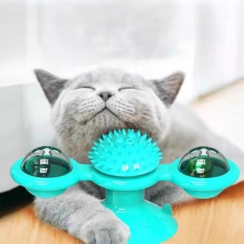 猫グッズ運動不足解消グッズ回転風車知育玩具