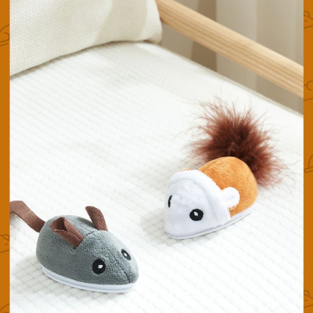 猫グッズ 運動不足解消グッズ 猫用電動ネズミおもちゃ 運動不足解消グッズ 2色選択