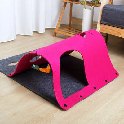 猫グッズ 猫ちゃん大興奮トンネル付き隠れ家遊び場