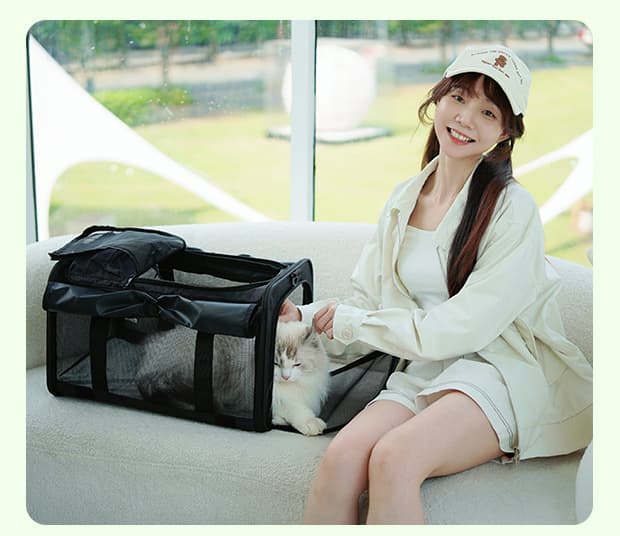 猫グッズ ペット避難用キャリーバッグ