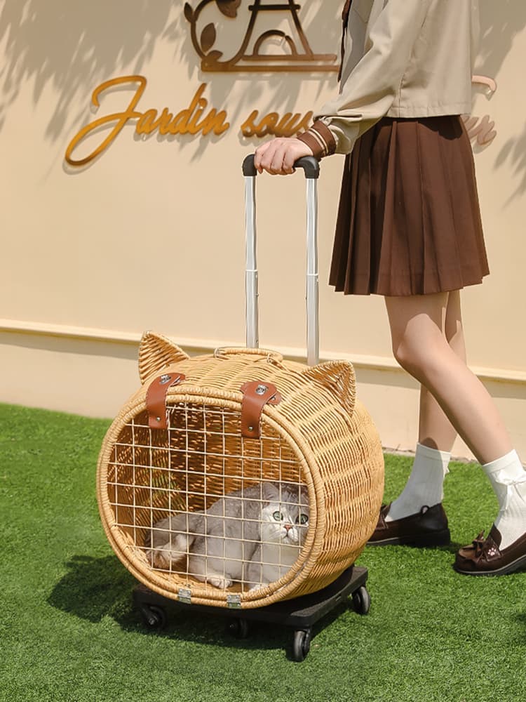 猫グッズ 防災グッズ 猫型キャリー防災バスケット