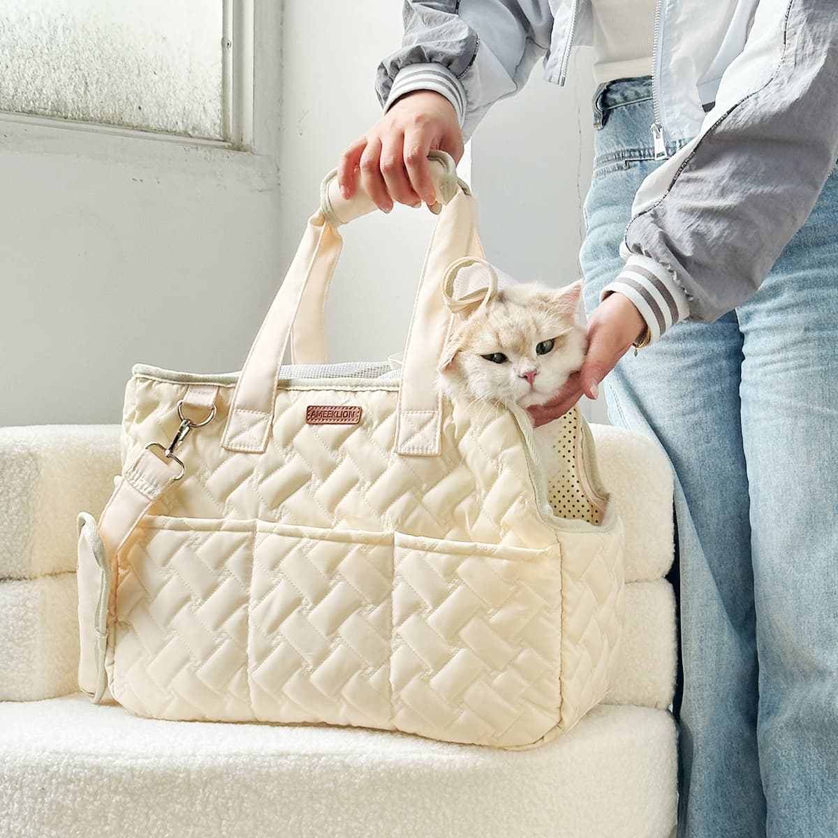 猫グッズ 猫と一緒に避難できる防災キャリーバッグ