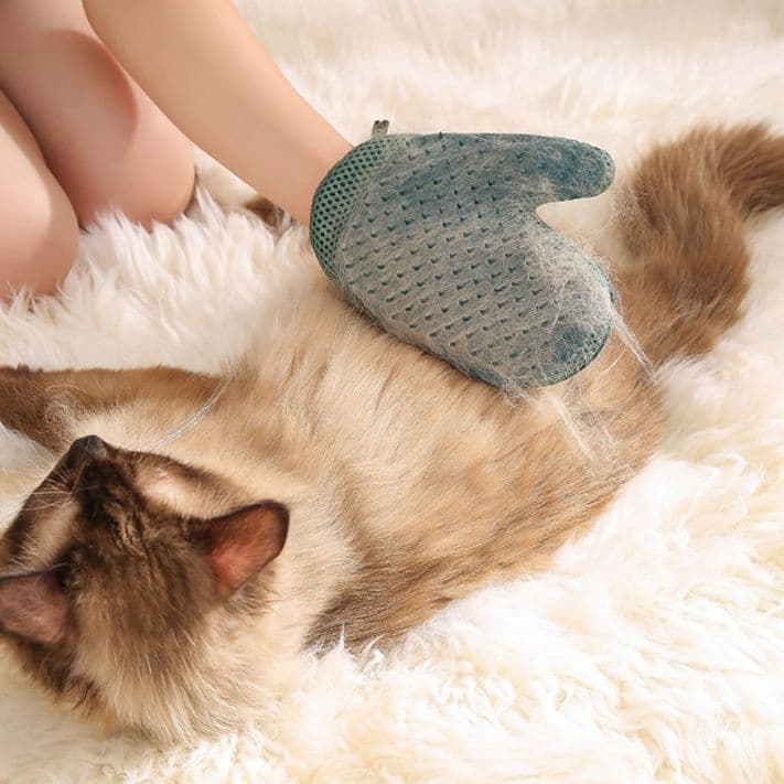 猫グッズ 抜け毛対策グッズ ぴったり手袋ブラシ猫毛キャッチャー
