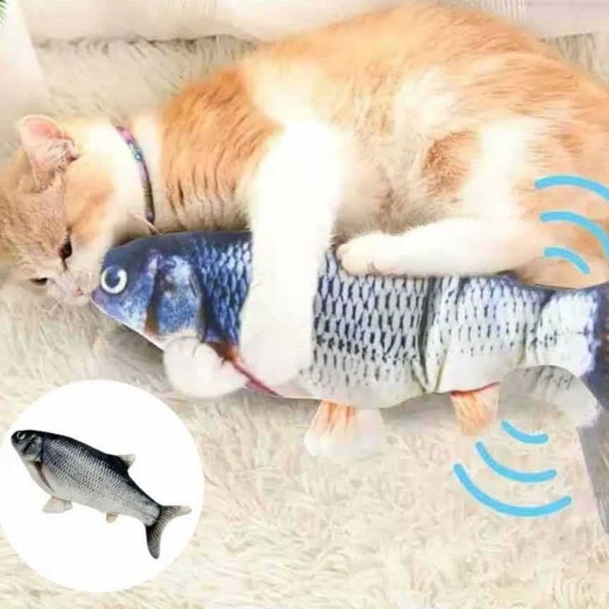 猫グッズ 運動不足解消グッズ 猫用電動魚おもちゃ跳ねる鮒で運動不足解消