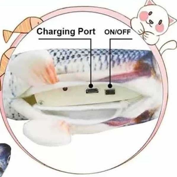 猫グッズ 運動不足解消グッズ 猫用電動魚おもちゃ跳ねる鮒で運動不足解消