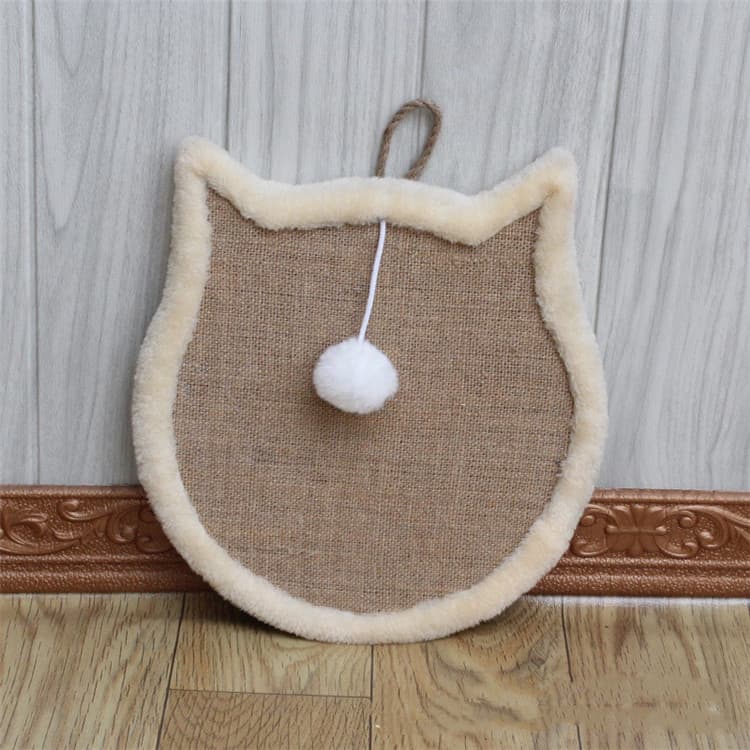 猫グッズ 猫耳型爪とぎマット 爪切りグッズ 壁保護 耐久猫用品