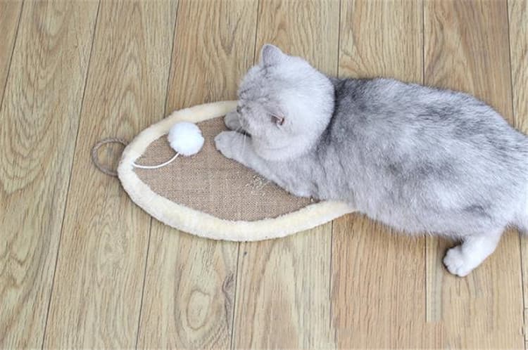 猫グッズ 猫耳型爪とぎマット 爪切りグッズ 壁保護 耐久猫用品