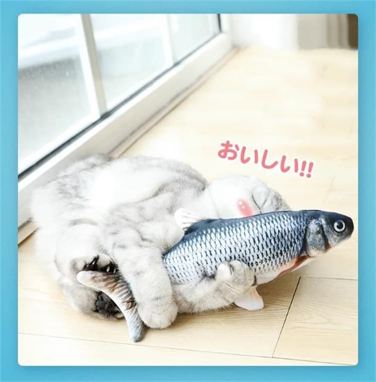 猫グッズ 運動不足解消グッズ 猫の運動不足解消 電動魚おもちゃ ぴょんぴょん跳ねる魚