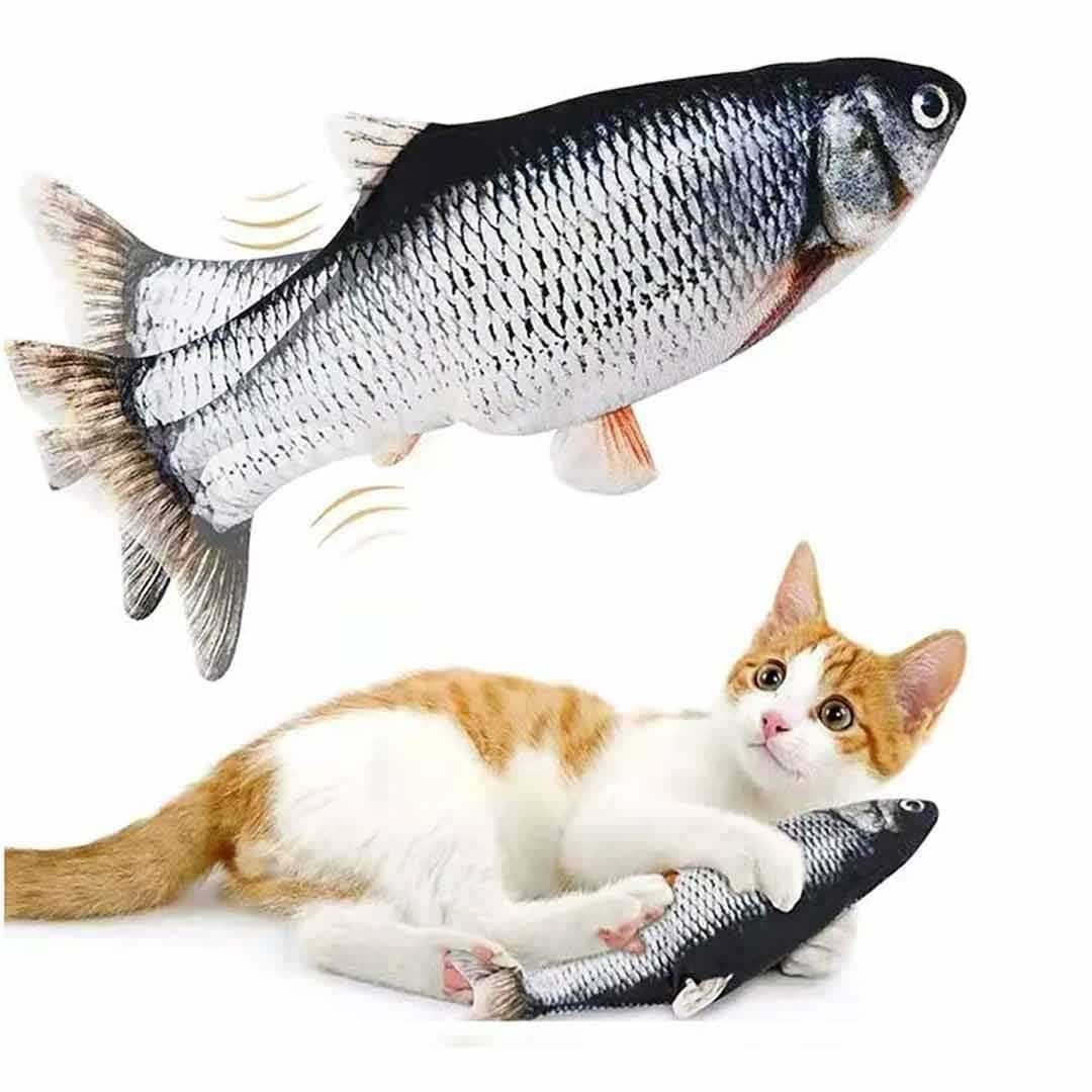 猫グッズ 運動不足解消グッズ 猫用電動魚おもちゃ跳ねる鮒で運動不足解消