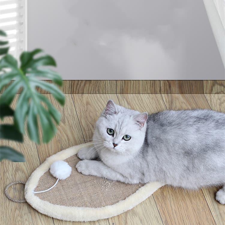 猫グッズ 猫耳型爪とぎマット 爪切りグッズ 壁保護 耐久猫用品