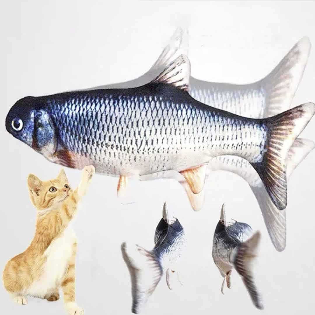 猫グッズ 運動不足解消グッズ 猫用電動魚おもちゃ跳ねる鮒で運動不足解消